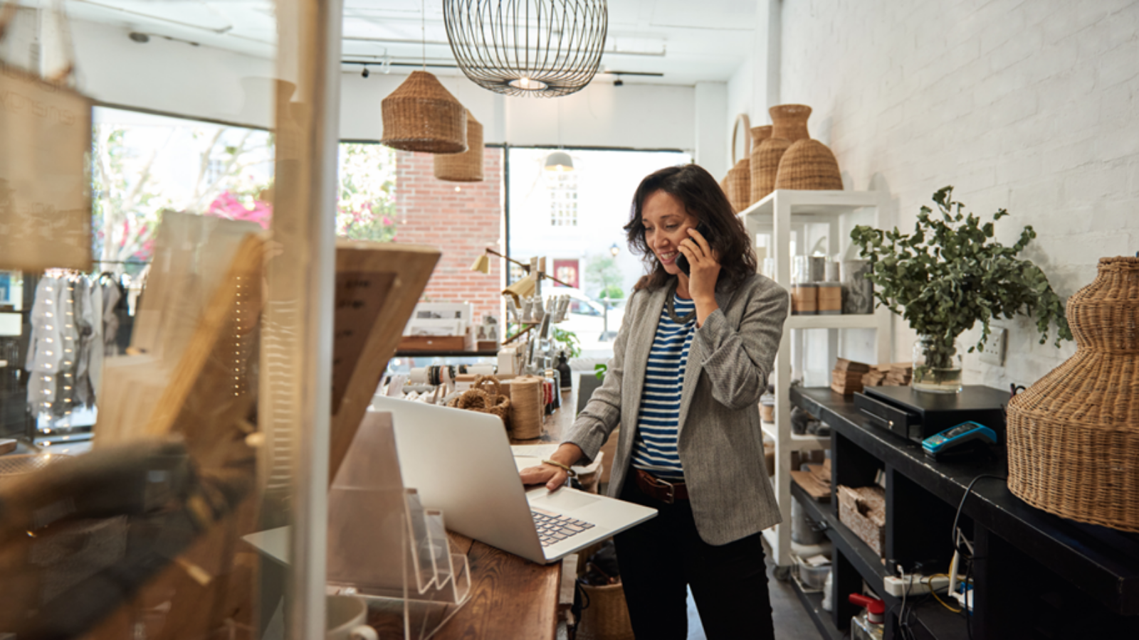 Woman in shop